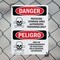 Signmission Pesticide Storage Area Bilingual Danger Sign, Plastic, 10in W x 14in L, 2PK OS-2PACK-DS-P-1014-VS-1524 - alternate 6